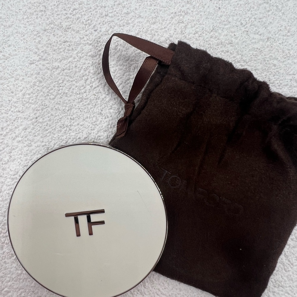 Tom Ford White Enameled Double Mirror Compact GWP